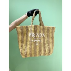 프라다 PRADA 라피아 토트백